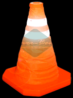 bulk wholesale orange cones with reflective tape